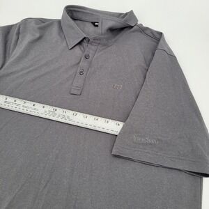 TRAVIS MATHEW‎ Polo Shirt Mens Size XXL Gray Cotton/Poly Golf Casual ViewSonic